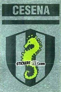 Sticker Scudetto Cesena - Il Grande Calcio 1990 n. 8 - Vallardi