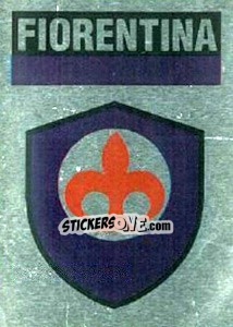 Sticker Scudetto Fiorentina - Il Grande Calcio 1990 - Vallardi