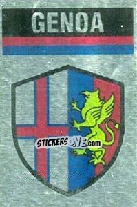 Sticker Scudetto Genoa - Il Grande Calcio 1990 n. 11 - Vallardi