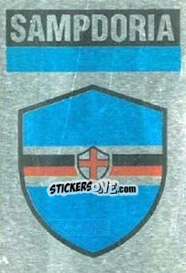 Sticker Scudetto Sampdoria - Il Grande Calcio 1990 - Vallardi
