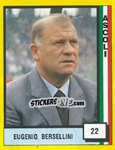 Sticker Eugenio Bersellini - Il Grande Calcio 1990 n. 22 - Vallardi
