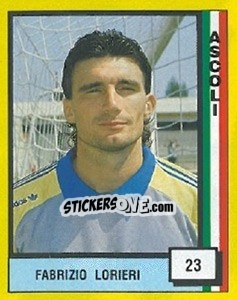 Cromo Fabrizio Lorieri - Il Grande Calcio 1990 n. 23 - Vallardi