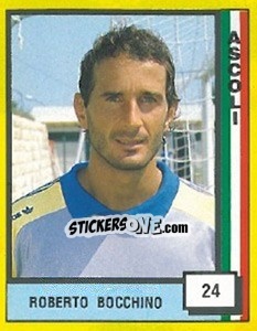 Sticker Roberto Bocchino - Il Grande Calcio 1990 n. 24 - Vallardi
