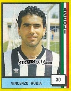 Figurina Vincenzo Rodia - Il Grande Calcio 1990 - Vallardi