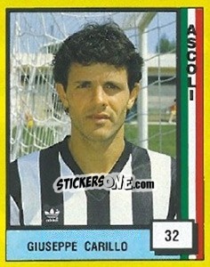 Sticker Giuseppe Carillo - Il Grande Calcio 1990 n. 32 - Vallardi