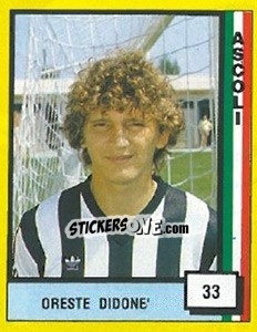 Cromo Oreste Didone' - Il Grande Calcio 1990 n. 33 - Vallardi