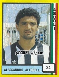Sticker Alessandro Altobelli - Il Grande Calcio 1990 n. 34 - Vallardi