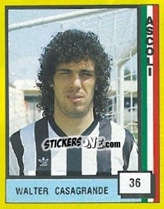 Sticker Walter Casagrande - Il Grande Calcio 1990 - Vallardi