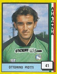 Sticker Ottorrino Piotti - Il Grande Calcio 1990 n. 41 - Vallardi