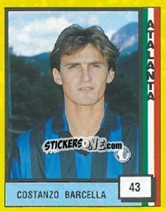 Cromo Costanzo Carcella - Il Grande Calcio 1990 - Vallardi