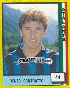Figurina Renzo Contratto - Il Grande Calcio 1990 - Vallardi