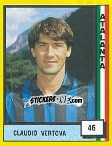 Sticker Claudio Vertova - Il Grande Calcio 1990 n. 46 - Vallardi