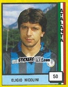 Figurina Eligio Nicolini - Il Grande Calcio 1990 - Vallardi