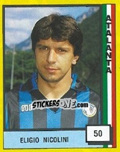 Sticker Eligio Nicolini - Il Grande Calcio 1990 n. 50 - Vallardi