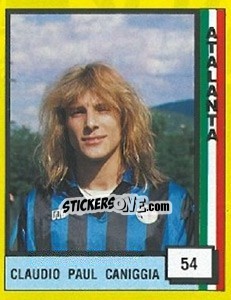 Figurina Claudio Paul Caniggia - Il Grande Calcio 1990 - Vallardi