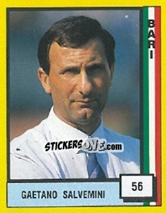 Sticker Gaetano Salvemini - Il Grande Calcio 1990 n. 56 - Vallardi