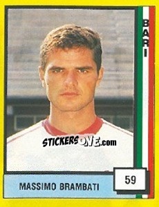 Sticker Massimo Brambati - Il Grande Calcio 1990 n. 59 - Vallardi