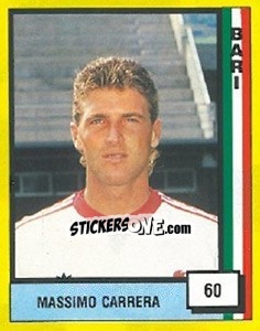 Sticker Massimo Carrera - Il Grande Calcio 1990 n. 60 - Vallardi