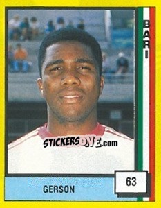 Sticker Gerson - Il Grande Calcio 1990 n. 63 - Vallardi