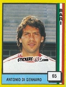Sticker Antonio Di Gennaro - Il Grande Calcio 1990 n. 65 - Vallardi