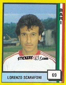 Cromo Lorenzo Scarafoni - Il Grande Calcio 1990 - Vallardi
