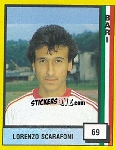 Cromo Lorenzo Scarafoni - Il Grande Calcio 1990 n. 69 - Vallardi