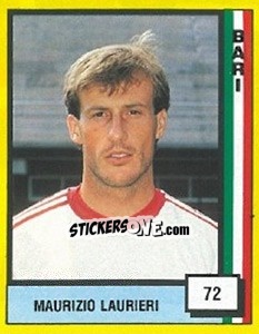 Sticker Maurizio Laurieri - Il Grande Calcio 1990 n. 72 - Vallardi