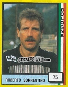 Sticker Roberto Sorrentino - Il Grande Calcio 1990 n. 75 - Vallardi