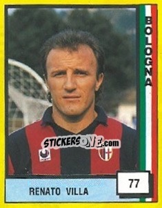 Figurina Renato Villa - Il Grande Calcio 1990 - Vallardi