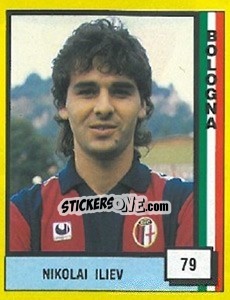 Cromo Nikolai Iliev - Il Grande Calcio 1990 - Vallardi