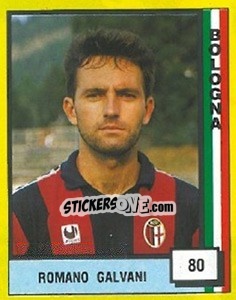 Sticker Romano Galvani - Il Grande Calcio 1990 n. 80 - Vallardi