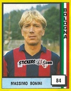 Sticker Massimo Bonini - Il Grande Calcio 1990 n. 84 - Vallardi