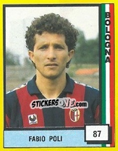 Figurina Fabio Poli - Il Grande Calcio 1990 - Vallardi
