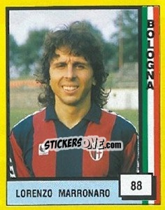 Figurina Lorenzo Marronaro - Il Grande Calcio 1990 - Vallardi