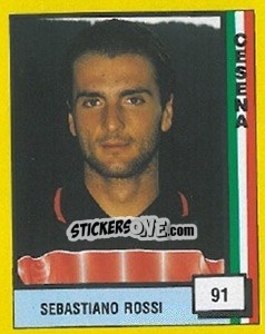 Sticker Sebastiano Rossi - Il Grande Calcio 1990 n. 91 - Vallardi