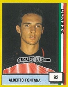 Sticker Alberto Fontana - Il Grande Calcio 1990 - Vallardi