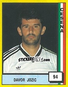 Sticker Davor Jozic - Il Grande Calcio 1990 - Vallardi