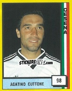 Sticker Agatino Cuttone - Il Grande Calcio 1990 - Vallardi