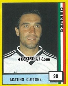 Sticker Agatino Cuttone - Il Grande Calcio 1990 n. 98 - Vallardi