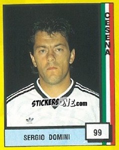 Sticker Sergio Domini - Il Grande Calcio 1990 n. 99 - Vallardi