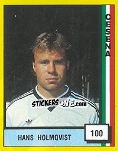 Figurina Hans Holmqvist - Il Grande Calcio 1990 - Vallardi