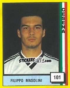 Sticker Filippo Masolini - Il Grande Calcio 1990 - Vallardi