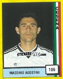 Sticker Massimo Agostini - Il Grande Calcio 1990 n. 106 - Vallardi