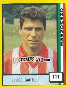 Sticker Felice Garzilli - Il Grande Calcio 1990 - Vallardi