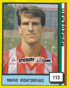 Sticker Mario Montorfano - Il Grande Calcio 1990 n. 113 - Vallardi
