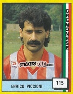 Sticker Enricio Piccioni - Il Grande Calcio 1990 n. 115 - Vallardi