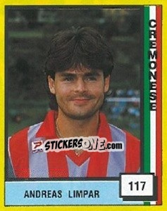 Sticker Andreas Limpar - Il Grande Calcio 1990 - Vallardi