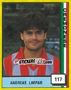 Sticker Andreas Limpar - Il Grande Calcio 1990 n. 117 - Vallardi