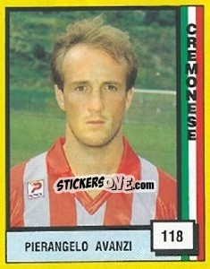 Sticker Pierangelo Avanzi - Il Grande Calcio 1990 n. 118 - Vallardi