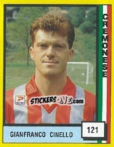 Sticker Gianfranco Cinello - Il Grande Calcio 1990 n. 121 - Vallardi